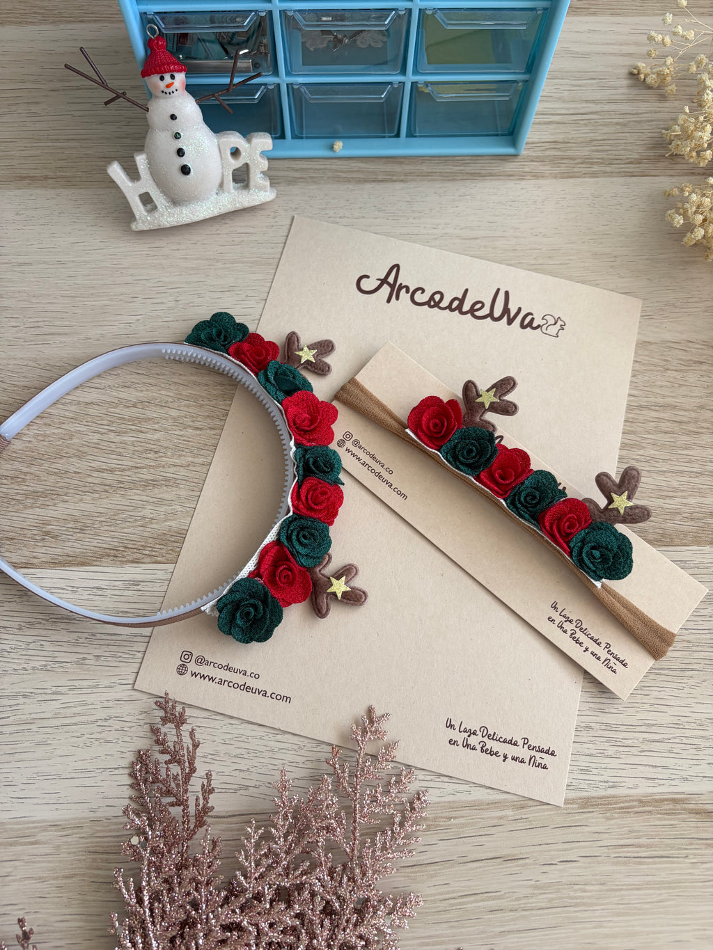 KIT MAMÀ E HIJA VERDE NAVIDAD * 2 UND