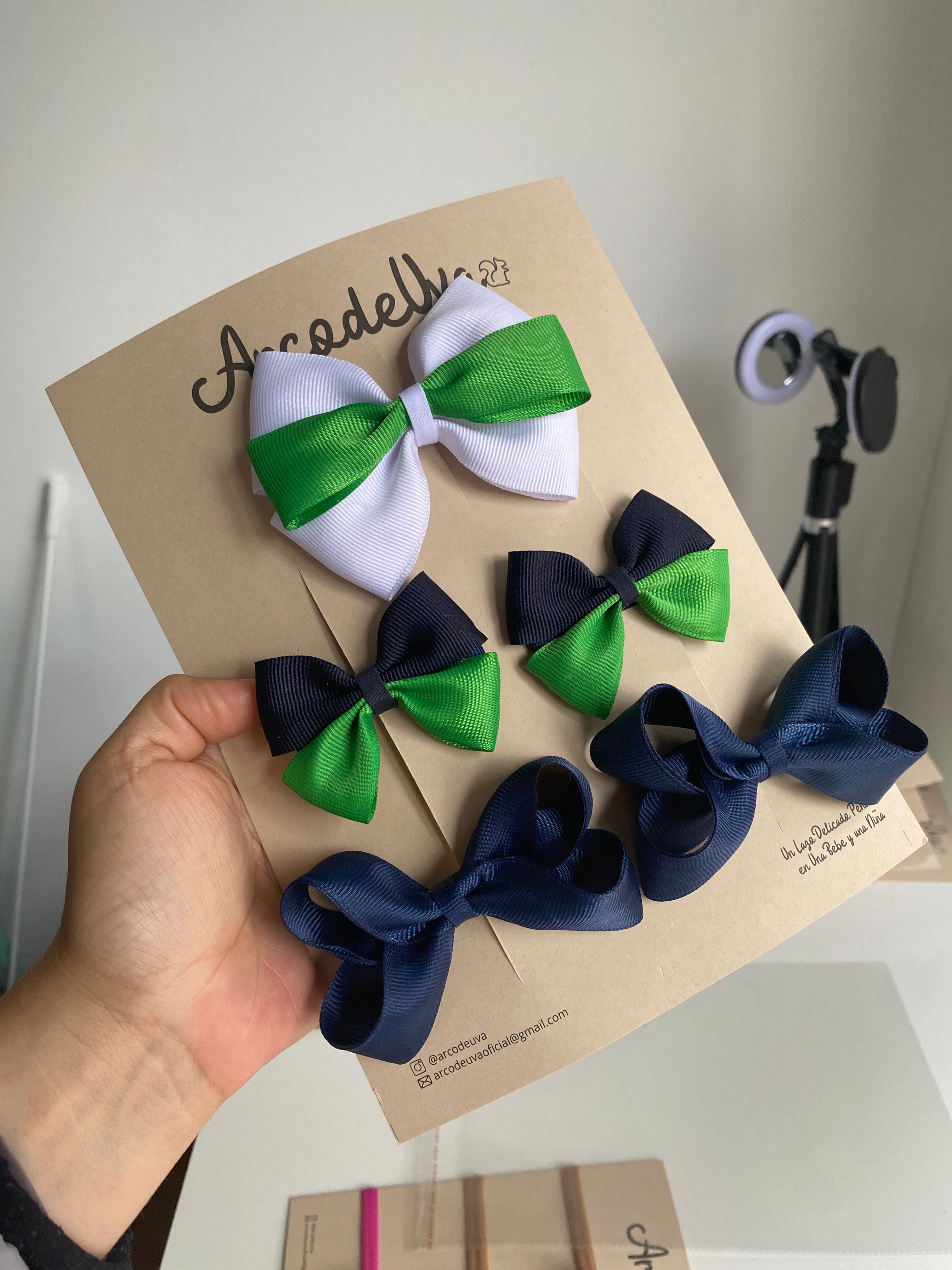 KIT ESCOLAR CARO VERDE/AZUL OSCURO * 5 UND