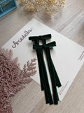 PINZA TERCIOPELO VERDE NAVIDAD * 2 UND