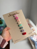 KIT DE PINZAS ALANNA POMPÓN  * 8 UND