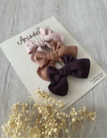 KIT DE PINZAS FLORENCIA LINO * 3 UND