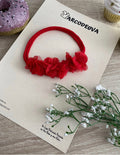 LAZO AMELIA FLORES ROJO - UND
