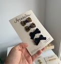 KIT DE PINZAS ANIMAL PRINT * 4 UND
