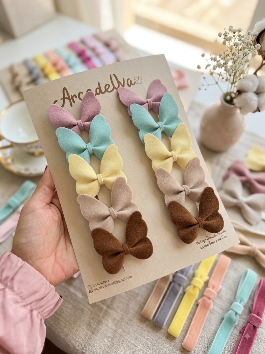 KIT DE PINZAS MARIPOSA MINI * 10 UND